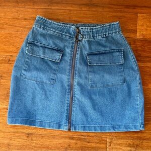 Derek Heart Denim Skirt-Size Medium